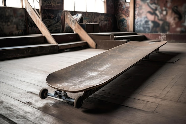 Skateboard en Ramp Skateboarden Oefen met generatieve AI