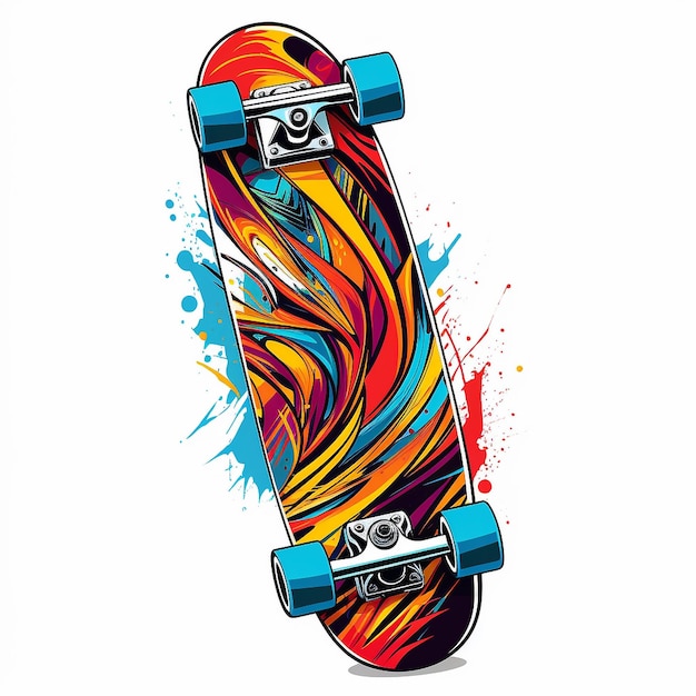 Foto skateboard illustratie