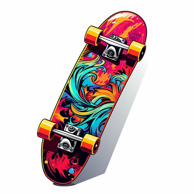Photo skateboard illustration