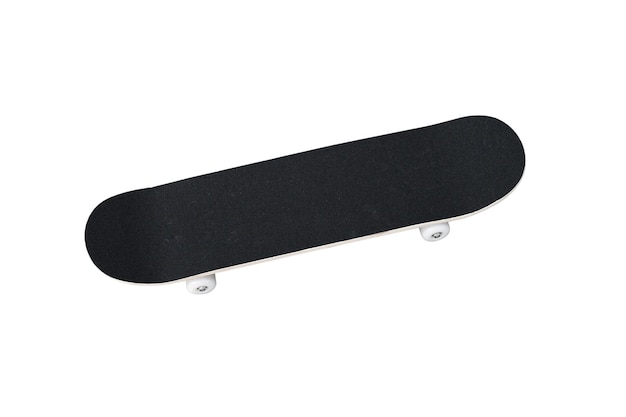 Foto skateboard su sfondo bianco isolato