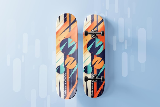 Photo skateboard_ mockup design