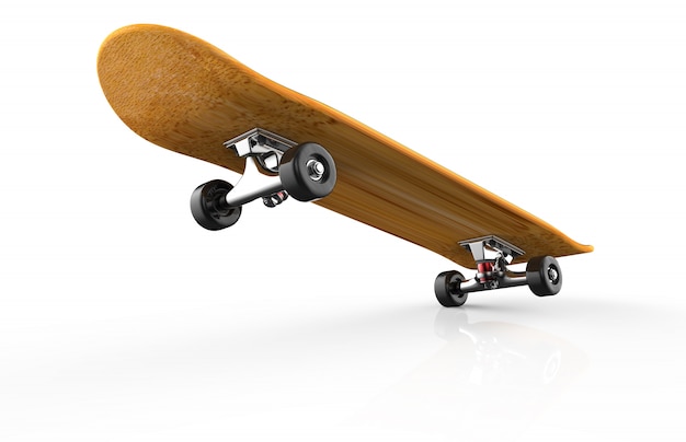 Skateboard op een witte achtergrond