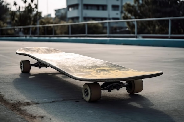 Skateboard op oprit stedelijke extreme sport generatieve AI