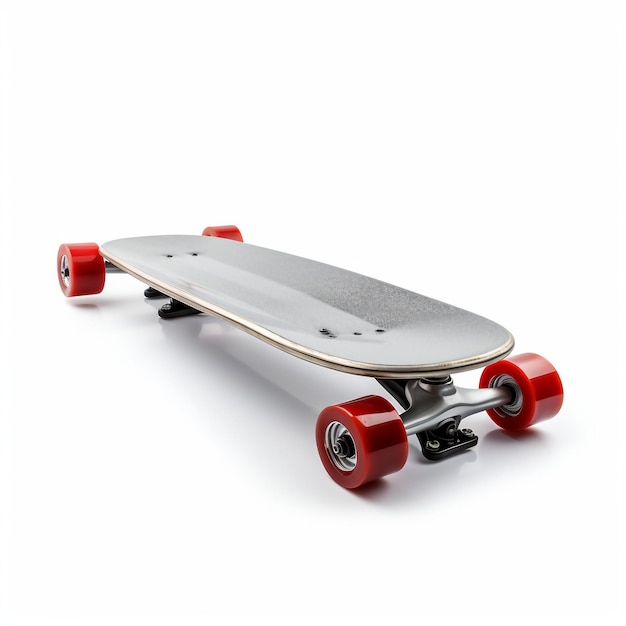 Skateboard on a white background