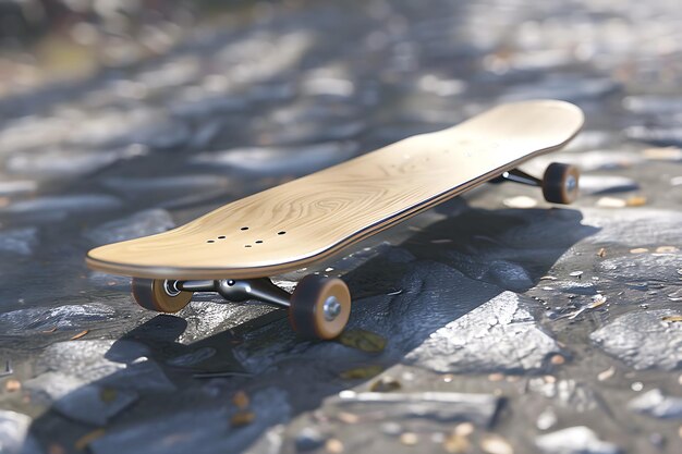 Foto skateboard con sfondo bianco