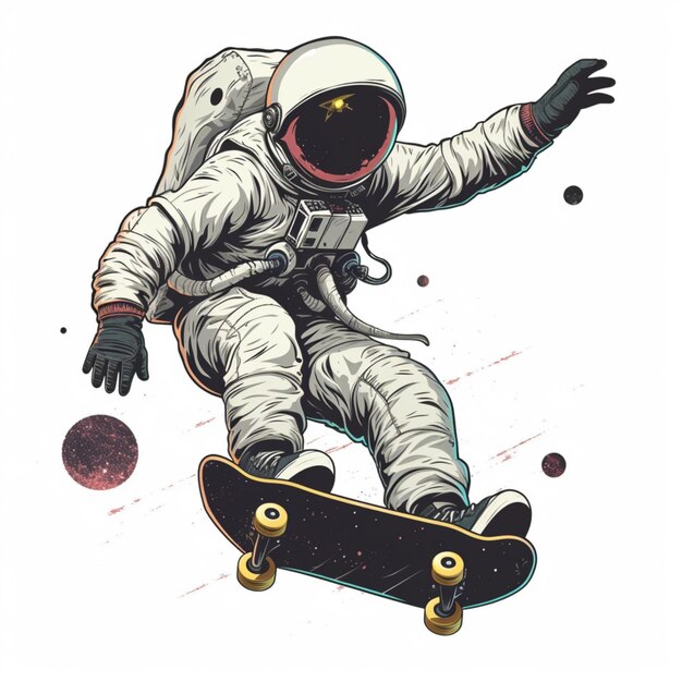 skateboarder astronaut