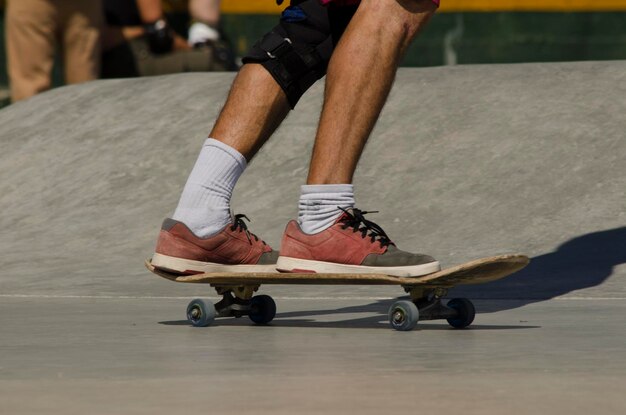 skateboarding with skater shoes