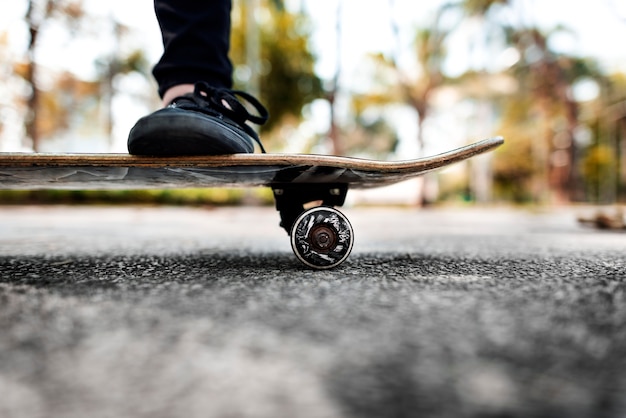 Skater girl out in the city