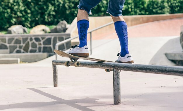 Skater jongen close-up