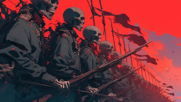 skeleton army