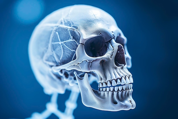 Skeleton head background