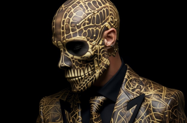 Skeleton male suit Generate Ai