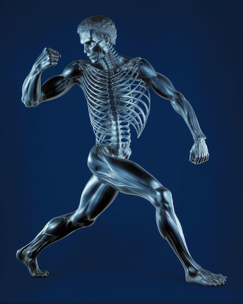 skeleton of man