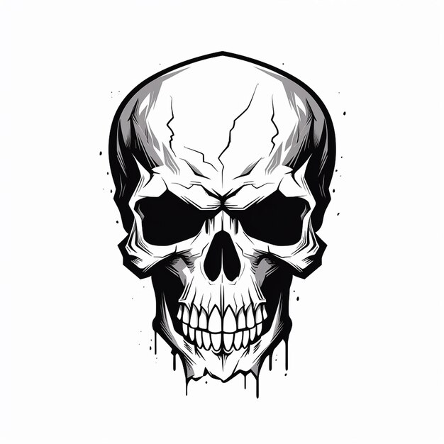Скелетные маски Настоящий человеческий череп на продажу Цветные ручные рисунки Медицина Хэллоуинские маски Череп