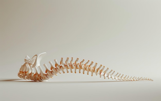 Photo a skeleton of a pelican with a white background