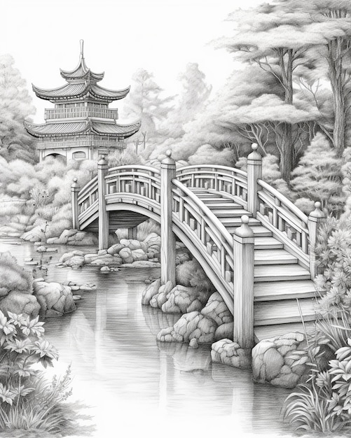 Sketch of an Asian Bridge