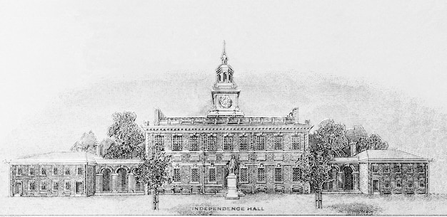 A sketch of the old town hall