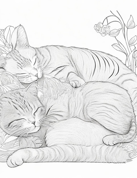 Sketch of Sleeping Cat