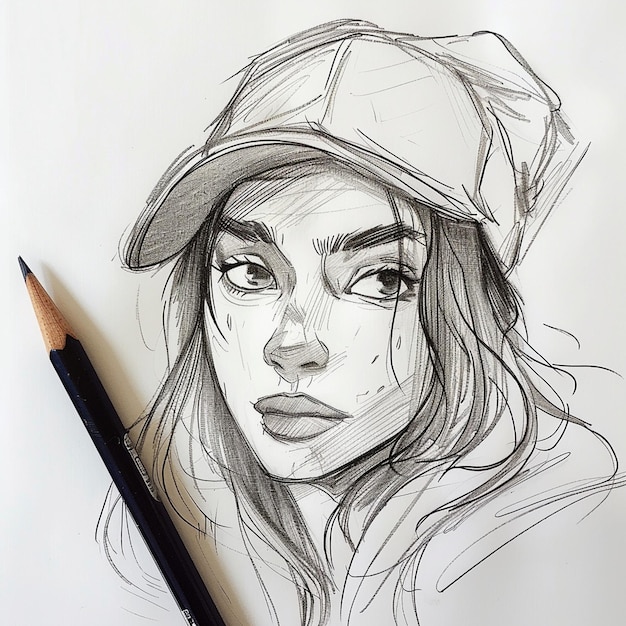 Photo sketching illustration