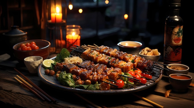 写真 焼き鳥の串