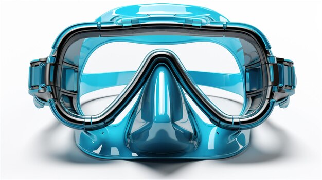 Photo ski goggles on a white background 3d illustration 3d rendering