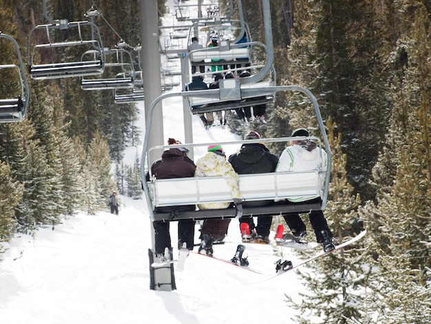 Ski lift in Keystone, Colorado.