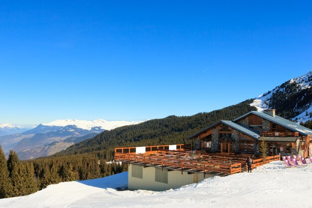 Ski resort chalet