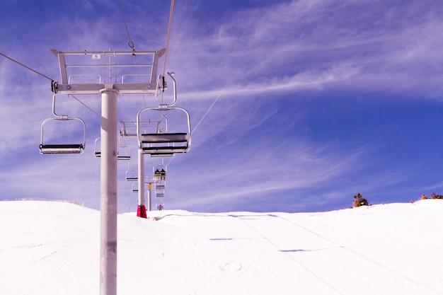 Skiën in Loveland-skiresort, Colorado.