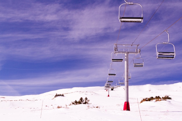 Skiën in Loveland-skiresort, Colorado.