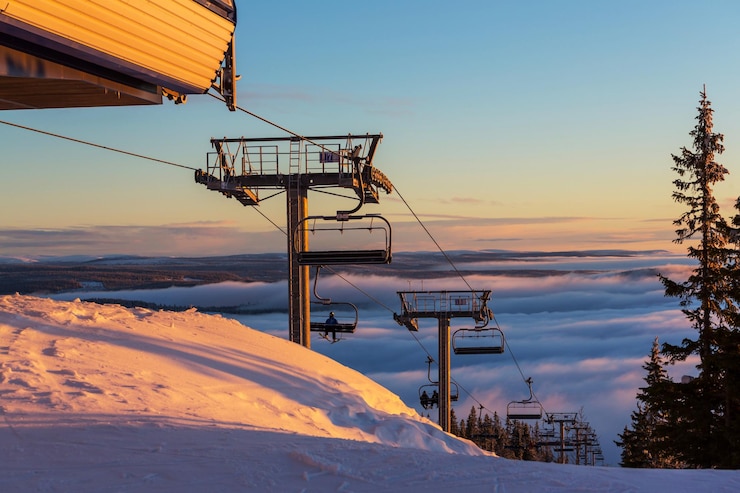 Foto skigebied