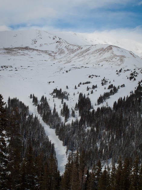 Skiing at Loveland Basin, Colorado.