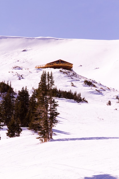 Skiing at Loveland ski resort, Colorado.