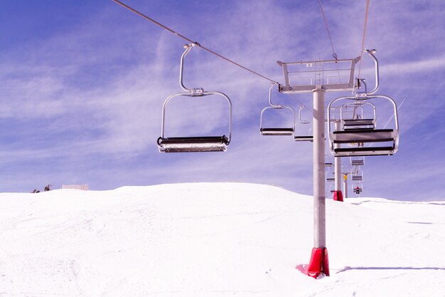 Photo skiing at loveland ski resort, colorado.