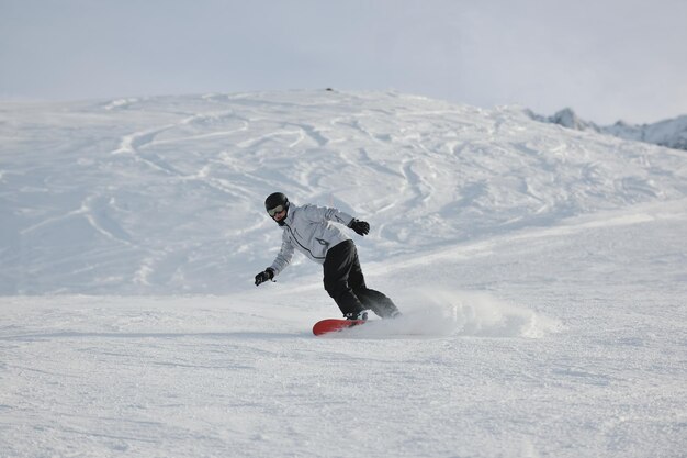 skiing on on now at winter season