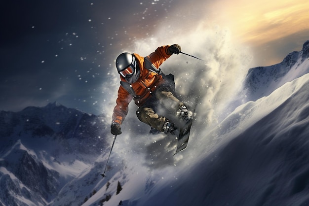 Skiing Snowboarding Extreme winter sports