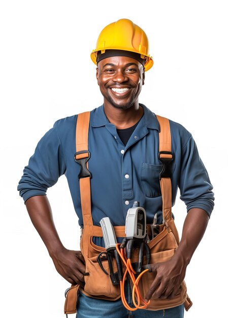 Skilled Male Electrician Fixing Wiring AI Generated