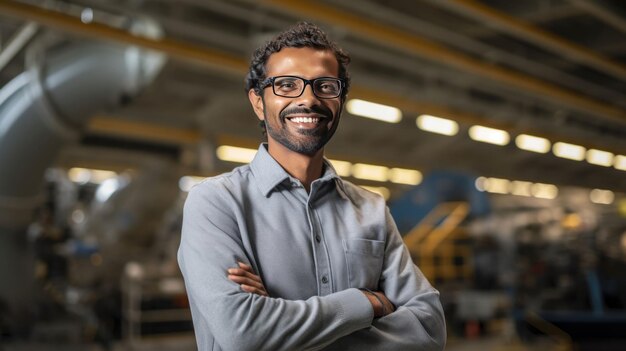 Premium Photo | Skilled Space Engineer Smiling
