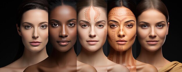 Skin care muslim woman Beauty girl Make up and cosmetics Generative ai