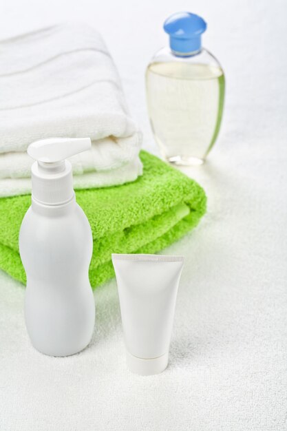 Skincare accessories isolated