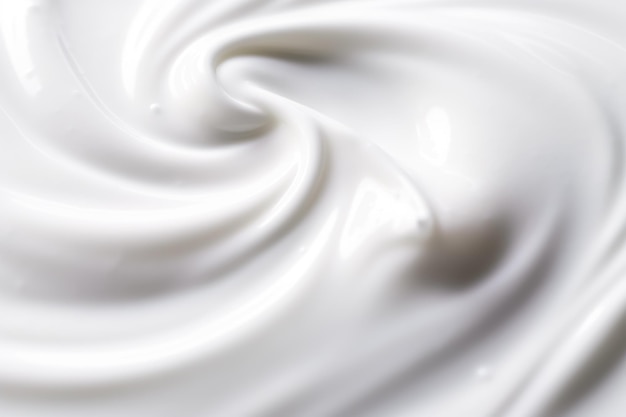 Фото Косметика по уходу за кожей и косметический продукт чистая белая кремовая текстура лосьона как абстрактный фон, генерирующий ai