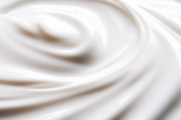 Photo skincare cosmetics and beauty product pure white cream lotion texture as abstract background generative ai