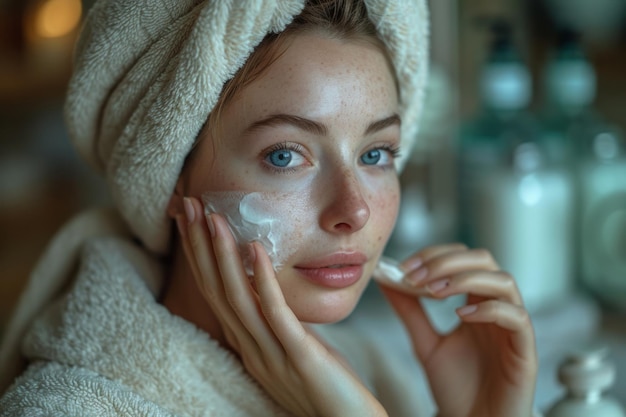 Skincare routine visual photo album full of selflove moments and relaxing vibes