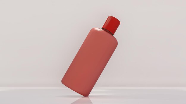 Skincare tube product mock up 3d illustratie