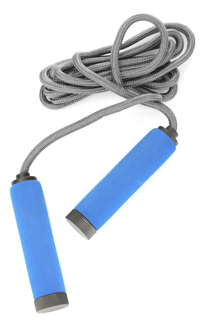 Photo skipping rope isolated on white