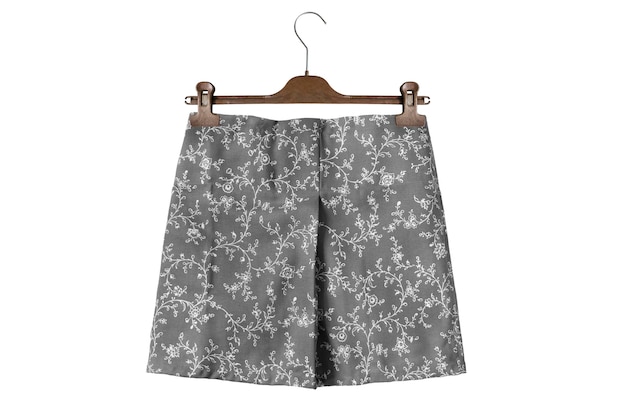 Skirt on hanger isolated