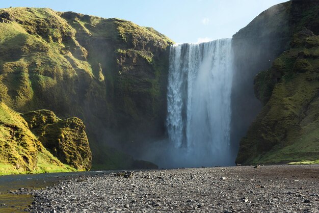 Photo skogafoss waterfall in iceland