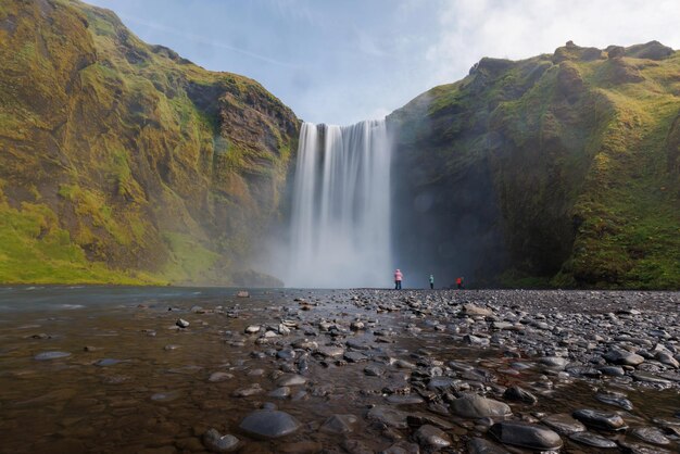 Водопад Скогафосс на юге Исландии