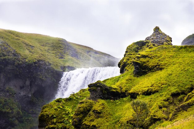 Skogafoss-watervallen in IJsland