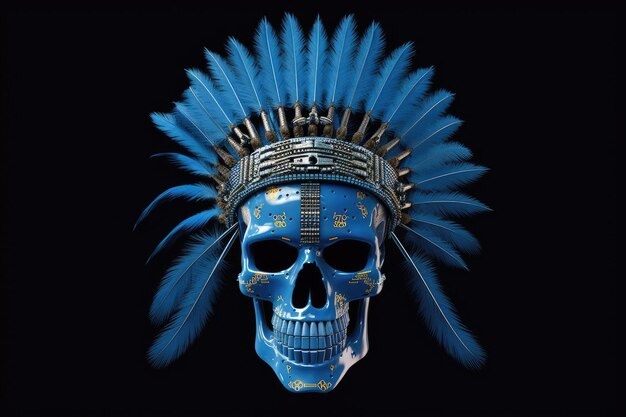 Photo the skull of an apache