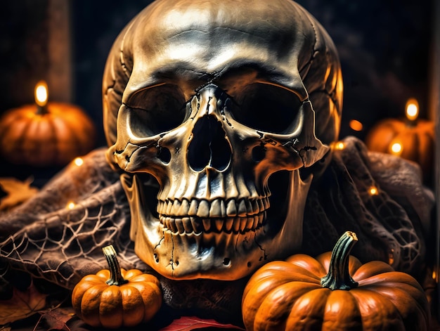 Skull art for Halloween